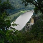 Blick von der Bastei auf die Elbe