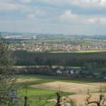 Blick auf Pfedelbach und Öhringen