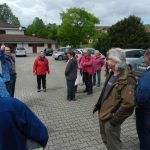 Begrüßung am Parkplatz Michelbach
