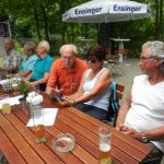 Abschluss im Biergarten