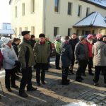 Warten auf den Abmarsch in Bibersfeld