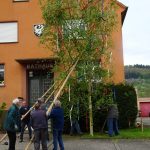 Der Maibaum steht