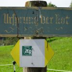 Die Wanderung ging am Ursprung der Rot vorbei